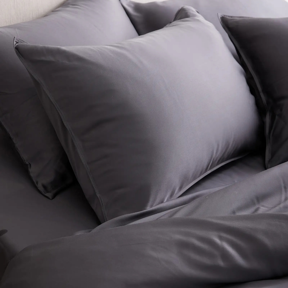 NWOT Bamboo Duvet Set King/Cal King (Charcoal) With Two Shams - Picture 3 of 8